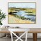 Big Indian Slough in July by Kris Ekstrand 30-in. W x 23-in. H. Canvas Wall Art Print Framed in Natural